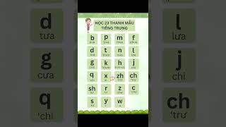 23 thanh mẫu trong tiếng Trung