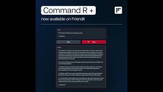 Serve Cohere’s Command R+ on Friendli Container in your GPU environment! #shorts
