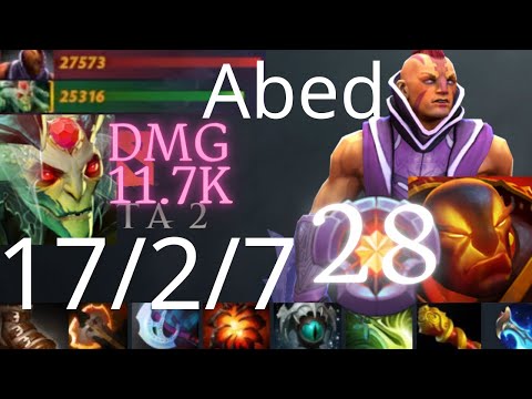 Abed carry Anti-Mage vs Storm Spirit, Medusa, Batrider - 12mins battle fury, last pick - dota2