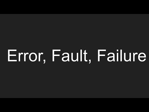 What is Error, Fault and Failure in Software Testing