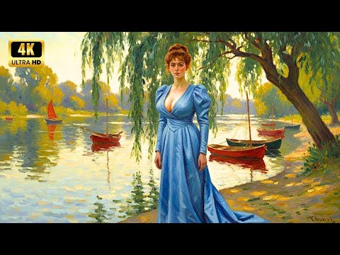 Visual Poems | Claude Monet | Breathing 'The Red Boats' | 4K
