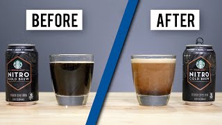 How To Pour Starbucks Nitro Cold Brew From The Can