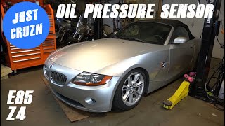 BMW Z4 E85 Oil Pressure Sensor replacement + Oil Change
