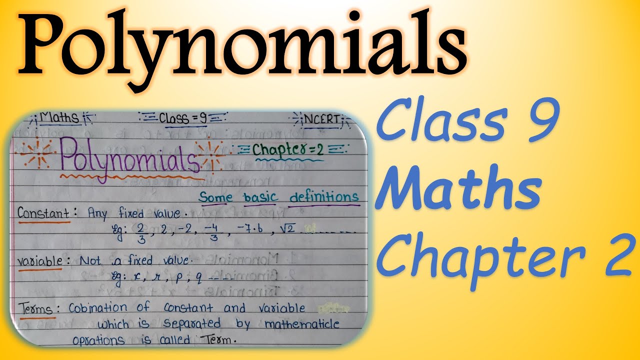 CBSE class 9 Maths chapter 2 polynomials handwritten notes #toptargeteucation