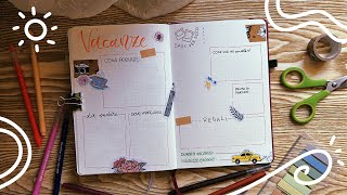 come organizzare le VACANZE sul BULLET JOURNAL 🏖️
