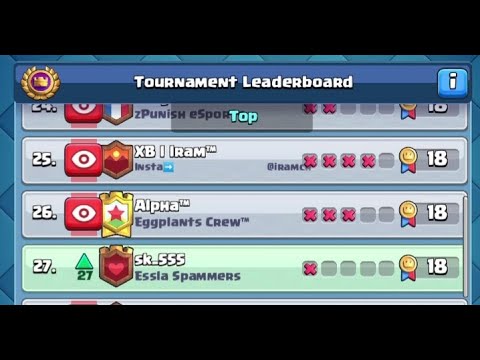 Top 50 Global Tournament with 3.0 Xbow — Live Gameplay — Clash Royale