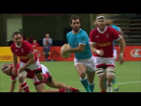 Rodrigo Silva try after 44 seconds vs Canada 2018