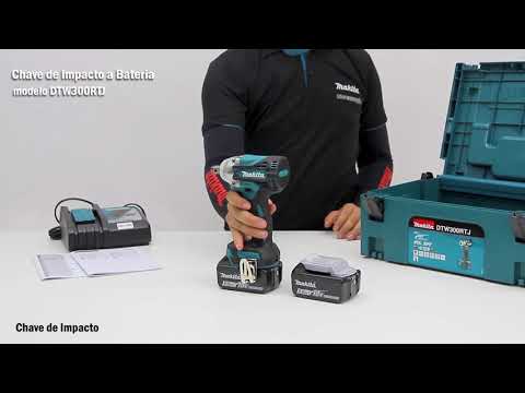 Makita DTW300RTJ Akumuliatorinis smūginis veržliasukis 18V, 2x5,0Ah Li-ion, 330 Nm, 1/2", LED, MAKPACK video