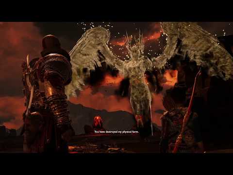 God of War PS4 - Valkyrie Gondul Boss Fight (Muspelheim)