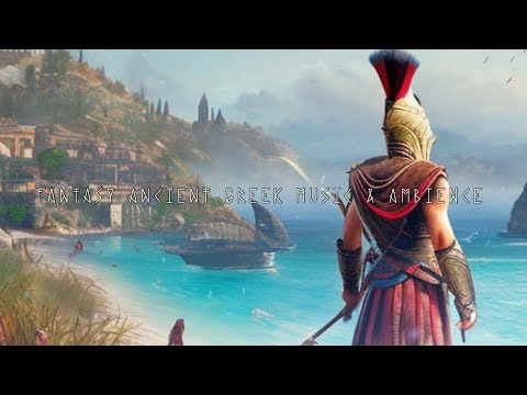 ASMR Ancient Greek Music & Beach Ambience | Relaxing RPG Game Music | sleep, study, meditation