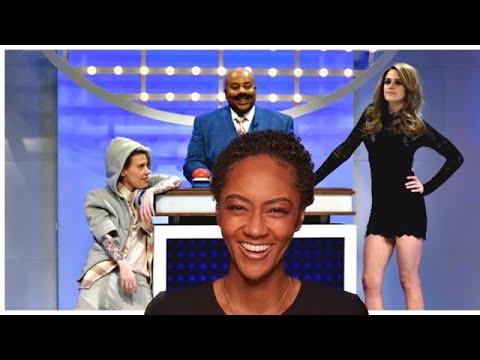FIRST TIME REACTING TO | Celebrity Family Feud: Super Bowl Edition - SNL