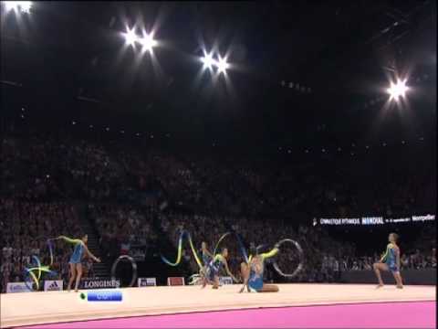 Russia - 3 Ribbon and 2 Hoop AA World Championships Montpellier 2011