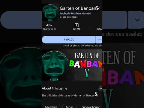 Garten of BANBAN 5 Is Out on Google PLAY! 🤩!?