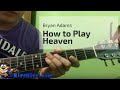 How to Play Heaven on Guitar by Bryan Adams ...
