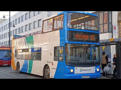*FIRST DAY* Stagecoach NE ALX400 Trident 17645 | Route E2: Sunderland - South Shields