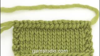 Video thumbnail for How to cast off with 2 strands: Basic, knit from the right side