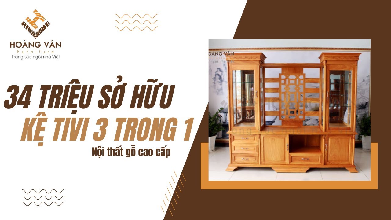 Chỉ 34Tr Để Sở Hữu 3 Món Đồ KHÔNG THỂ THIẾU cho phòng khách | Đồ Gỗ Hoàng Vân | Nội Thất Gỗ Cao Cấp