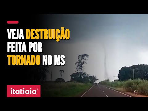 PASSAGEM DE TORNADO CAUSA DESTRUIÇÃO EM CASAS NO MATO GROSSO DO SUL