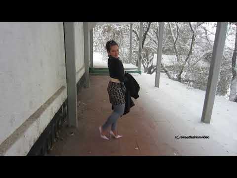 Masha: Passion2Fashion - Pumps & Leggings outdoor in the winter - #0164