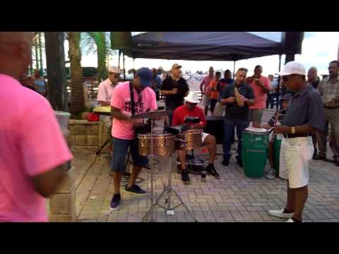 Man playing timbales and killing it La  Guancha