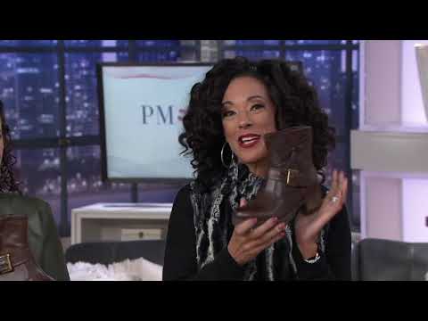 Earth Leather Mid Boots with Side Buckle and Zipper- Drumlin on QVC
