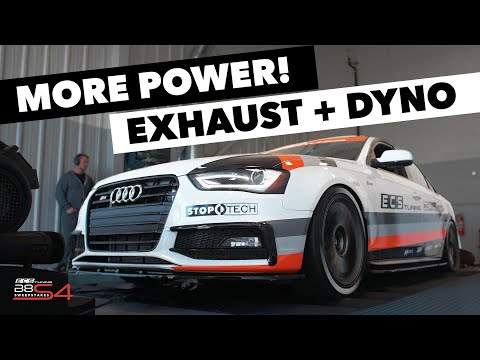 Building an Audi S4 | Pt. 5 MORE POWER! Intake, Radiator, Exhaust & DYNO! | ECS Tuning