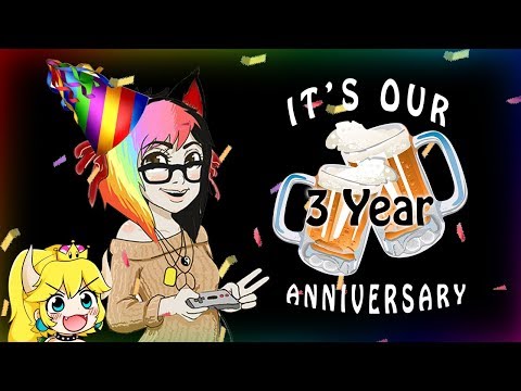 3 year anniversary- Bowsette Cosplay ♥Mario Maker / Mario kart / Mario party? ♥ -Live Stream!!