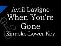【Karaoke Instrumental】When You're Gone / Avril Lavigne【Lower Key】