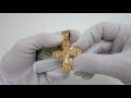Відео огляд Срібний позолочений хрестик "Київський" вкх17