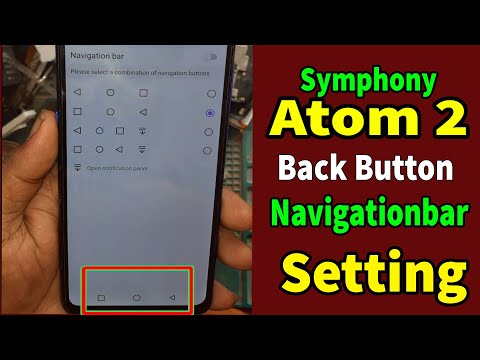 Symphony atom 2 Setting Navigation bar, Change Navigation bar, How to setting Navigation bar