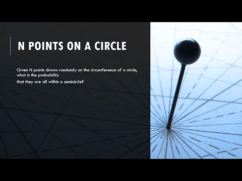 N points on a circle the probability that they are all within a semicircle