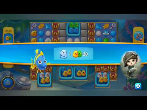 fishdom 2022, no Boosters, 9535  level  -  прохождение без бустеров,  9535 уровень.