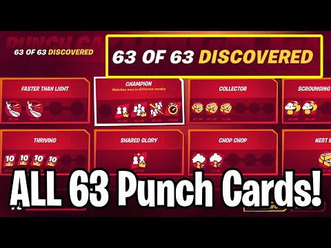 How To UNLOCK All 64 Punch Cards - (Season 4) Fortnite