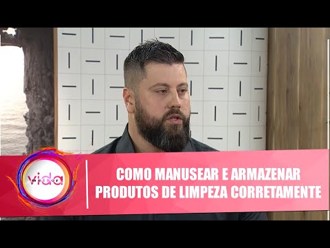 Veja como manusear e armazenar produtos de limpeza corretamente com Leonardo Rutkowski - 16/10/19
