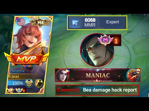 6K MMR BEATRIX vs PRO LEOMORD -ONE SHOT DAMAGE BUILD BEATRIX