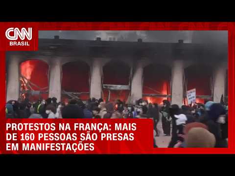 Mais de 160 pessoas são presas em protestos na França | BOLETIM CNN