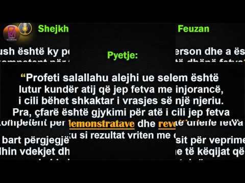 Gjykimi mbi demonstratat dhe të folurit pa dije rreth tyre - Feuzan