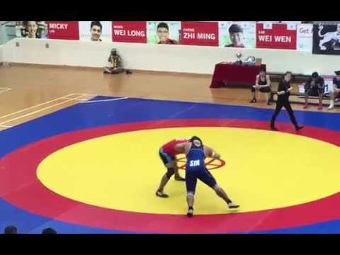 Hesamoddin Abdi (Iran) Evolve MMA vs Hidayat Haron (Impact MMA) Singapore Wrestling Lions Cup 2015