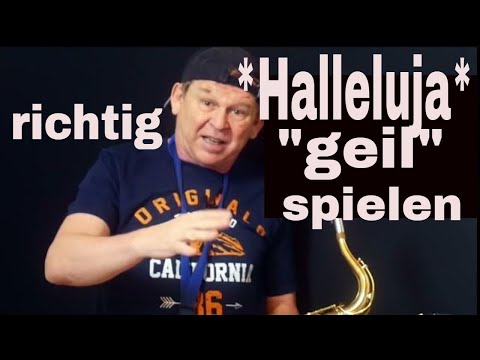 *Hallelujah* Erklärvideo Tutorial Saxophone Backingtrack Noten Partitura sheets Sax Coach