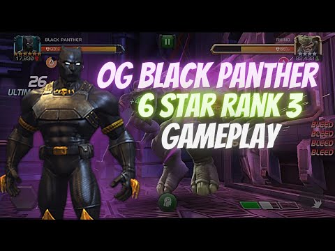 MCOC BLACK PANTHER CLASSIC | 6 star Rank 3 | Damage showcase | Marvel contest of champions
