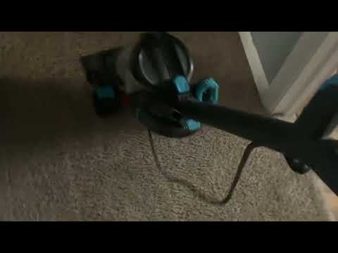 Blue Bissell Vacuum, Vacuuming the hallway again (Jul. 13, 2021)