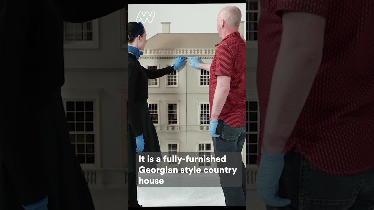 Pendle Hall the fully furnished Georgian Country House with a twist #dolls #dollhouse #shorts