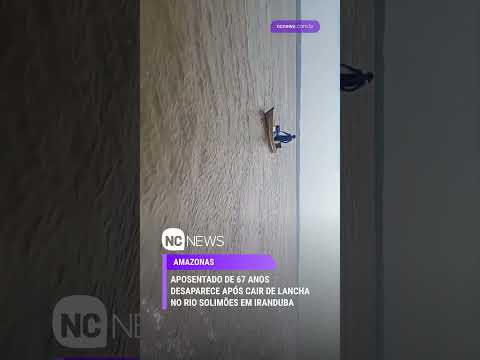 Aposentado desaparece após cair de lancha no Rio Solimões