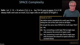 17. Space Complexity, PSPACE, Savitch's Theorem