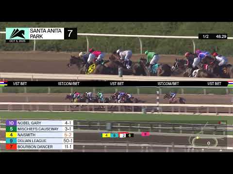 Mischiefs Causeway wins Race 7 on Sunday, October 5 at Santa Anita Park