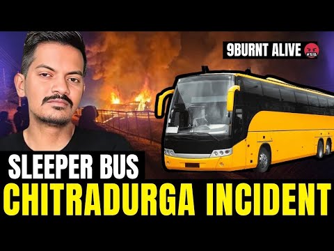 Sleeper Bus Horror on Highway 😨 | Wrong-Side Lorry Crash | Shira–Chitradurga Tragedy 🚨