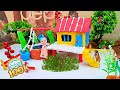 DIY How To Make Cow Shed House Of Animals Horse House Cow Shed Mini Hand Pump Woodwork 40