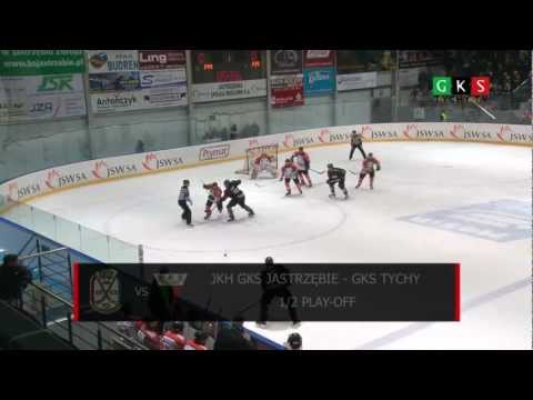 1/2 play off: JKH GKS Jastrzębie - GKS Tychy 5:3 Skrót meczu