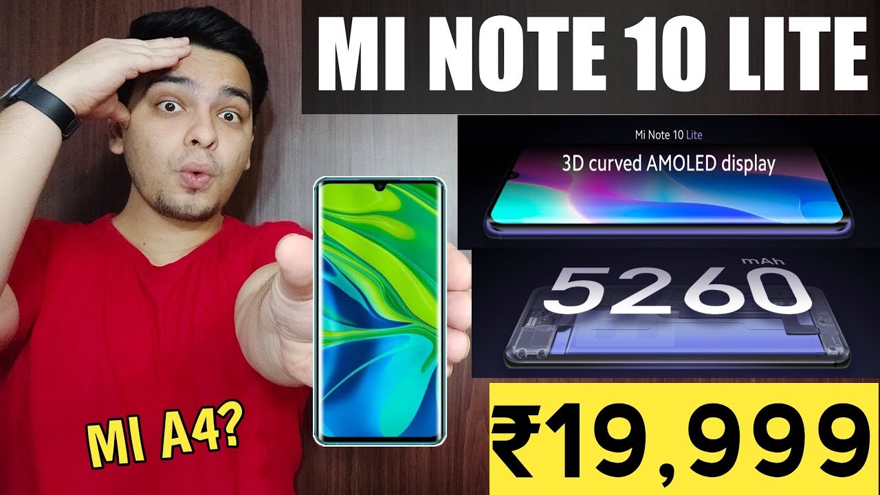 Xiaomi Mi Note 10 Lite : Midrange Killer | Mi Note 10 Lite India Launch, Price & Specs 🔥🔥