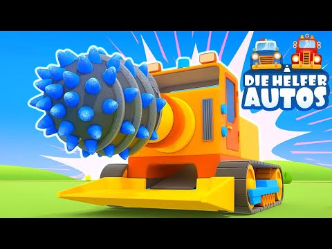 🚜🚛 Die Helfer Autos – Wir lernen Fahrzeuge: Bohrwagen, Müllwagen & Traktor! 🔧 | TOP 3